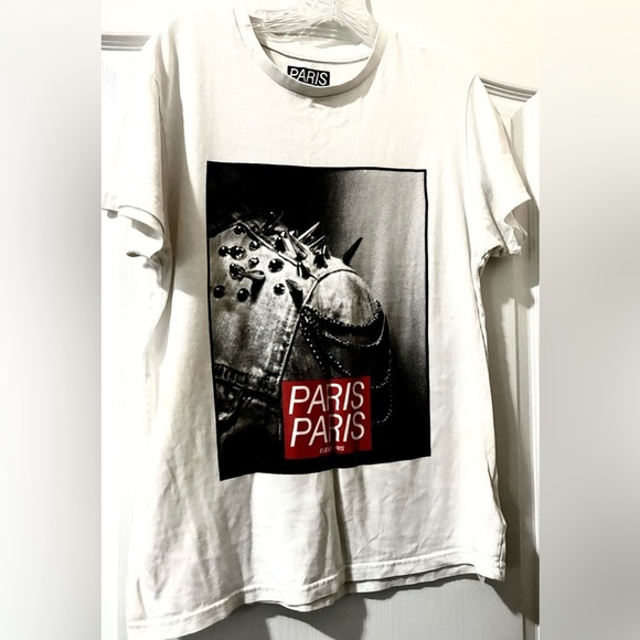 PARIS Paris Eleven Graphic White T-Shirt - Picture 1 of 3